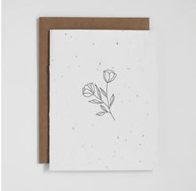 Load image into Gallery viewer, Plantable Greeting Card - Floral