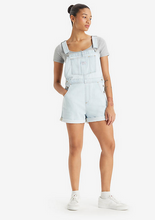 Load image into Gallery viewer, light blue shortall Levi's vintage Canada overalls shorts
