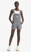Load image into Gallery viewer, light blue shortall Levi's vintage Canada overalls shorts