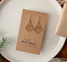 Load image into Gallery viewer, Art Deco Diamond Shape Earrings Acorn Home + Apparel