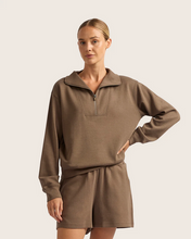Load image into Gallery viewer, Boody Quarter Zip Sweater Acorn Home + Apparel