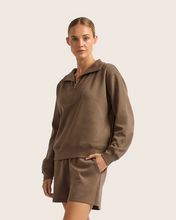 Load image into Gallery viewer, Boody Quarter Zip Sweater Acorn Home + Apparel