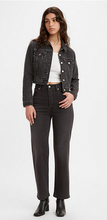 Load image into Gallery viewer, Levi's Ribcage straight ankle just a sec, washed black jean.