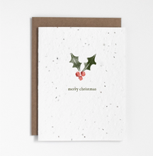 Load image into Gallery viewer, Plantable Greeting Card - Merry Christmas