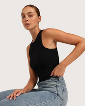 Load image into Gallery viewer, Bamboo Ribbed Racerback Tank Acorn Home + Apparel