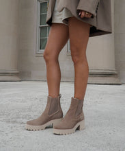 Load image into Gallery viewer, Dolce Vita waterproof chunky Heel suede boot taupe tan Hawk H20.