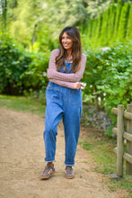 Load image into Gallery viewer, Leah Denim Overalls Acorn Home + Apparel