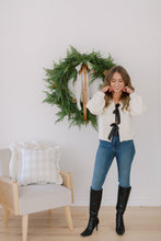 Load image into Gallery viewer, Satin Bow Cardigan