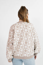 Load image into Gallery viewer, Floral Checkered Sweater Acorn Home + Apparel