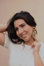 Load image into Gallery viewer, Double Hollow Circle Studs Acorn Home + Apparel