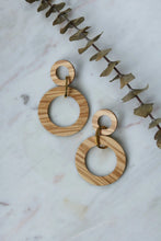 Load image into Gallery viewer, Double Hollow Circle Studs Acorn Home + Apparel