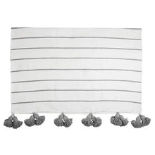 Load image into Gallery viewer, Pokoloko Moroccan Pom Blanket Pokoloko