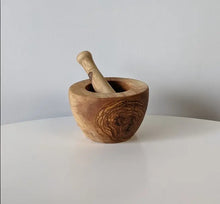 Load image into Gallery viewer, Olivewood Mortar & Pestel Acorn Home + Apparel