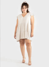 Load image into Gallery viewer, Linen Babydoll Mini Dress Acorn Home + Apparel