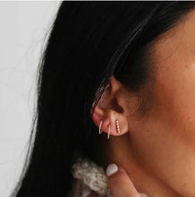 Load image into Gallery viewer, Sleeper Hoop Earrings Acorn Home + Apparel