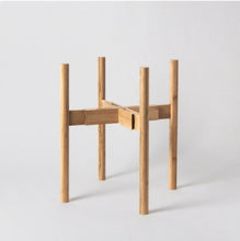 Load image into Gallery viewer, Adjustable Bamboo Plant Stand