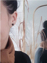 Load image into Gallery viewer, Ebony Circle Studs Acorn Home + Apparel