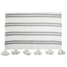 Load image into Gallery viewer, Pokoloko Moroccan Pom Blanket Pokoloko