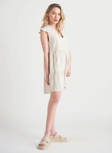 Load image into Gallery viewer, Linen Babydoll Mini Dress Acorn Home + Apparel