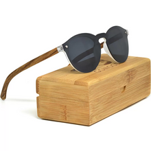 Load image into Gallery viewer, GoWood Round Rimless Sunglasses
