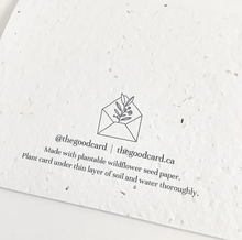 Load image into Gallery viewer, Plantable Greeting Card - Floral
