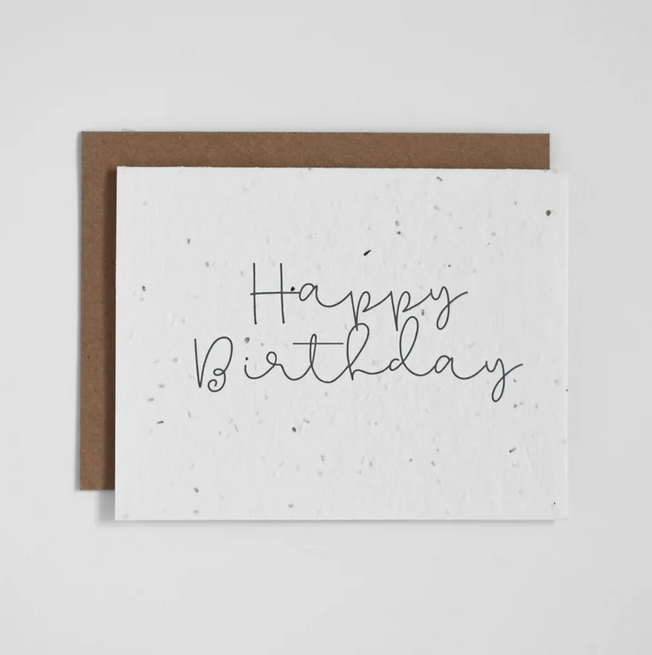 Plantable Greeting Card - Happy Birthday