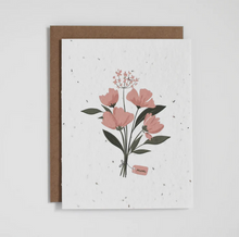 Load image into Gallery viewer, Plantable Greeting Card - Mother&#39;s Day Bouquet
