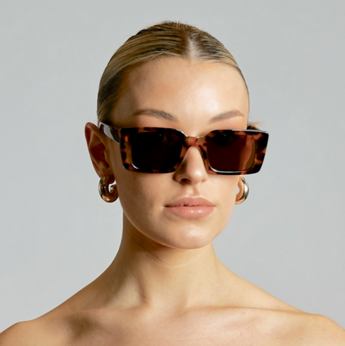 Shady Lady oversized square plastic sunglasses black or tortoise.