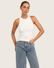 Load image into Gallery viewer, Bamboo Ribbed Racerback Tank Acorn Home + Apparel
