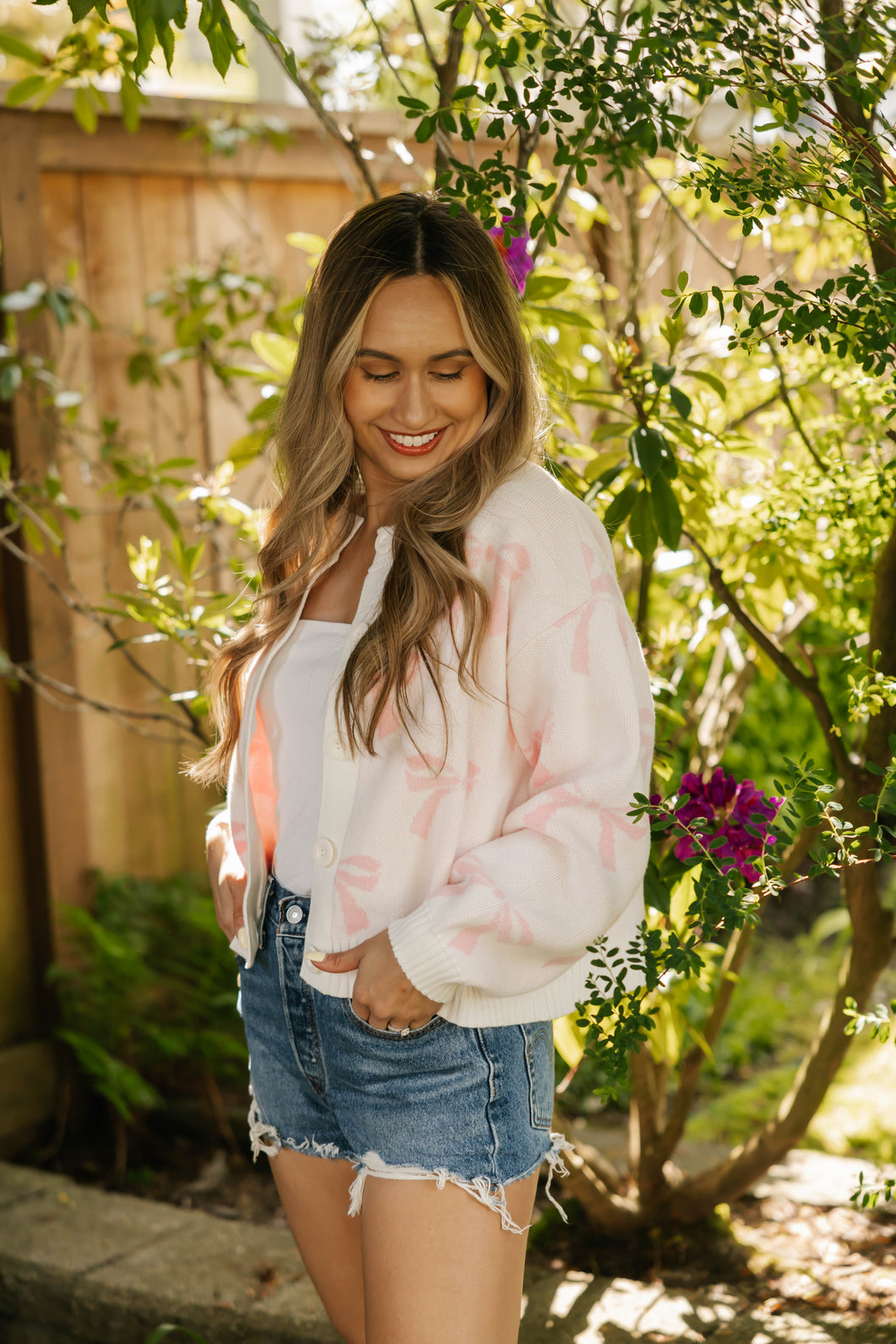 Bow Cardigan
