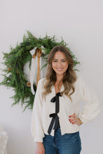 Load image into Gallery viewer, Satin Bow Cardigan
