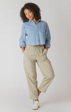 Load image into Gallery viewer, Amy Denim Button Down Acorn Home + Apparel
