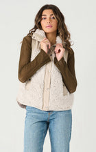 Load image into Gallery viewer, Beige Taupe sherpa vest, short.
