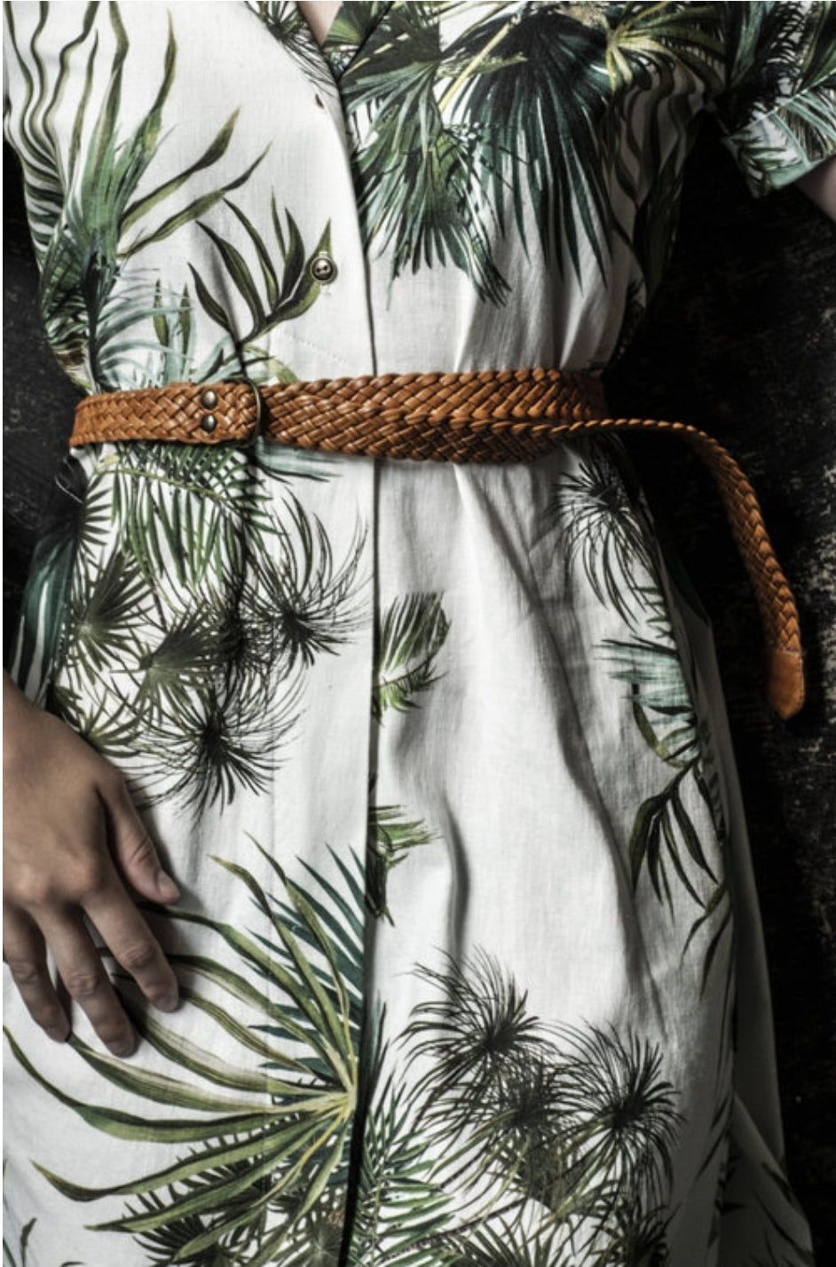 Leather Braided Belt